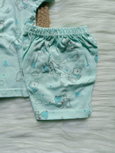 Infant Girl Boy Bundy Suit Set - Cyan green
